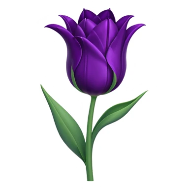 goth tulip with drooping petals, dark background sticker