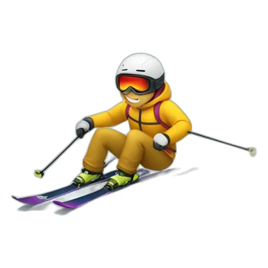 Ski de fond sticker