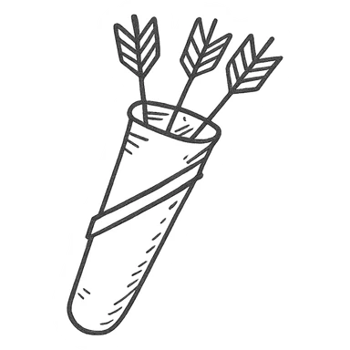 quiver of arrows sticker
