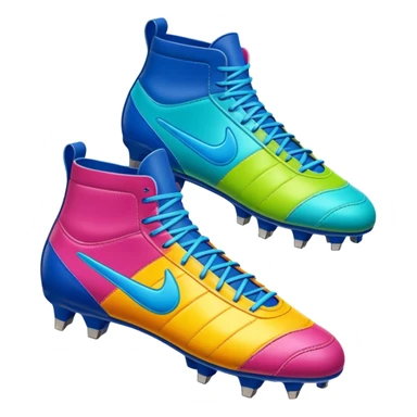 colorful football boots sticker