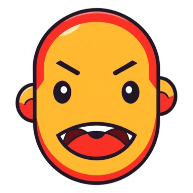 a upset emoji sticker