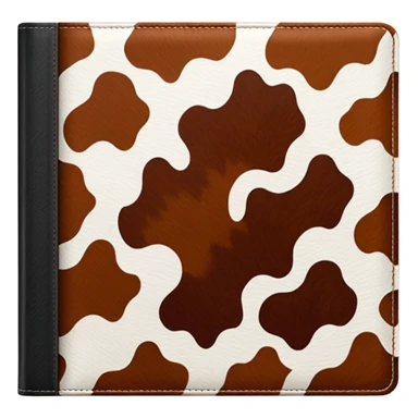 Realistic cow hide print pattern journal sticker