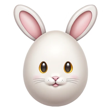egg with bunny ears sticker