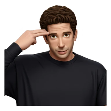 smiling boy in black shirt sticker