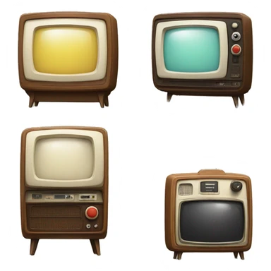 Retro tv set  sticker