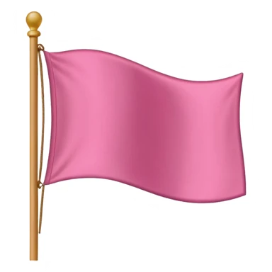 Pink flag emoji sticker
