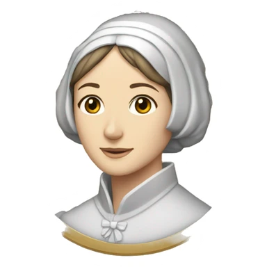Moneda con el rostro de florence nightingale sticker