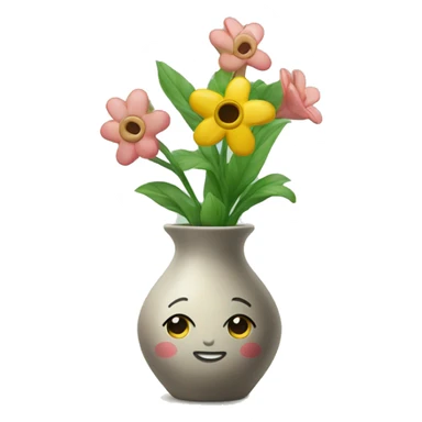 Peacelilly in a vase  sticker
