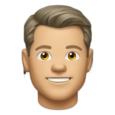 Matt Damon　playing piano sticker