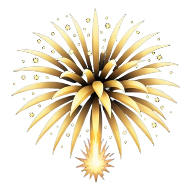 black firework. Basic outline sticker