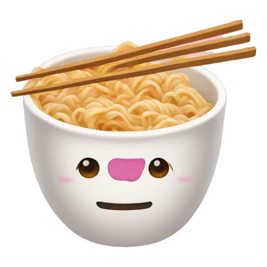 Ramen pink sticker