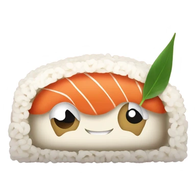Smiling sushi sticker