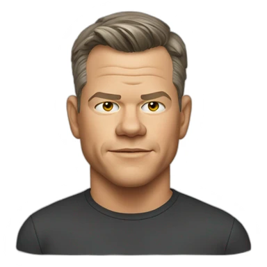 matt damon sticker
