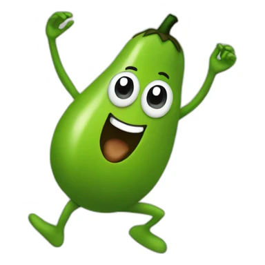Dancing avocado sticker