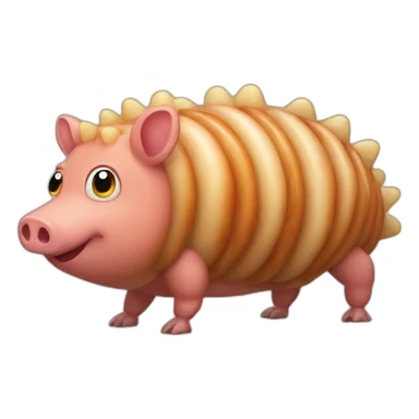 Centipede pig sticker