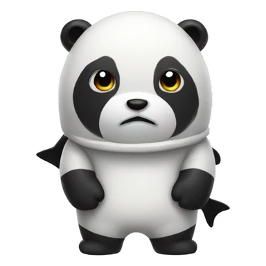Fish in a panda suit  sticker