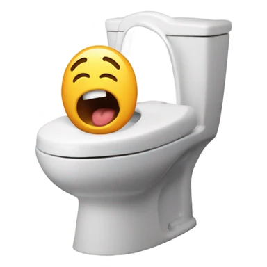 Yawning skibidi toilet sticker
