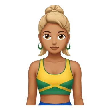 brasil crop top sticker