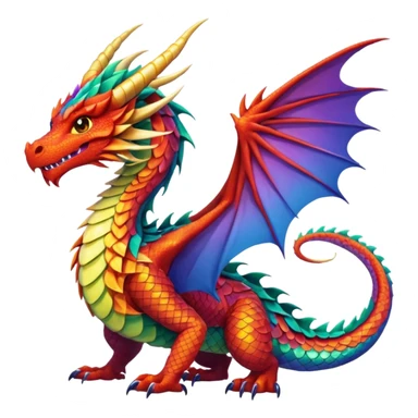 An anime dragon sticker