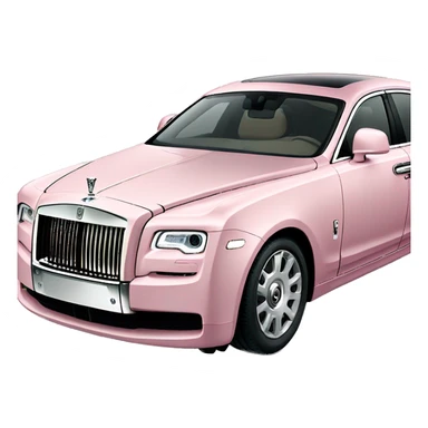 Pastel Pink Rolls Royce Ghost sticker