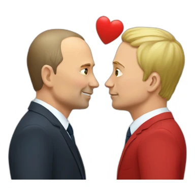 putin-and-Zelenskyy-kissing sticker