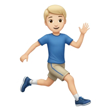 Boy with Skipping sticker