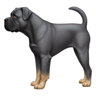 dog Cane Corso in profile sticker