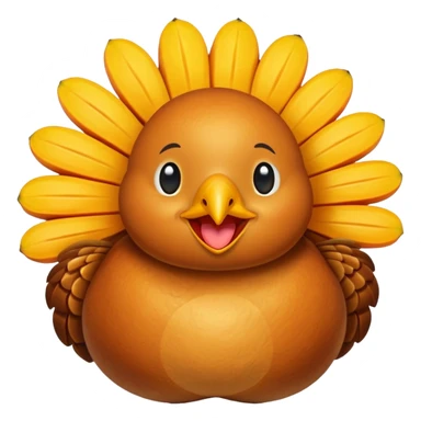 Turkey and a cute happy mango sticker