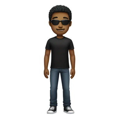 cool guy in black shirt sticker