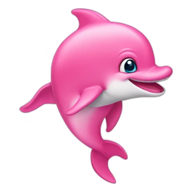 Pink delphin sticker