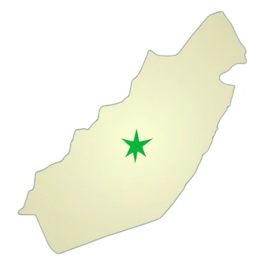 Saudi Arabia map in green color sticker