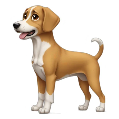 Chiens debout sticker