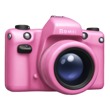A pink digital camera sticker