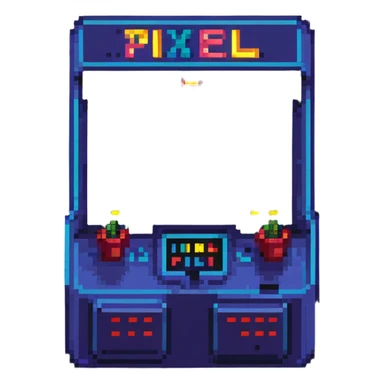 neon arcade sign sticker