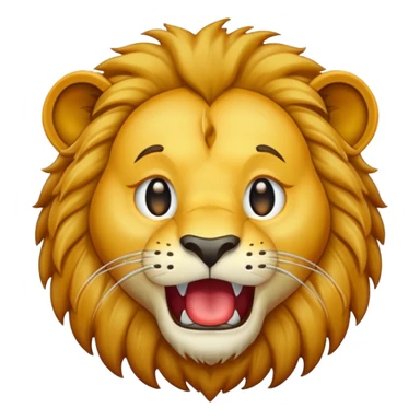 Lion salivating  sticker