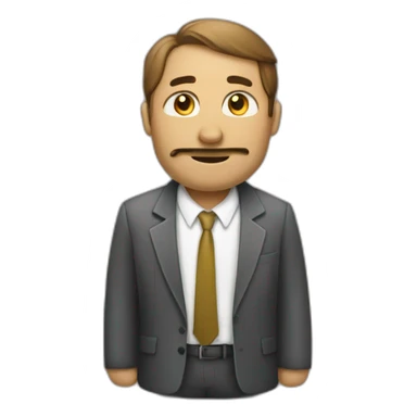 half of homeless and half of businessmen man sticker