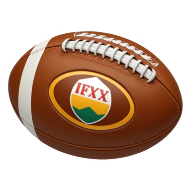 Rugby ball sticker