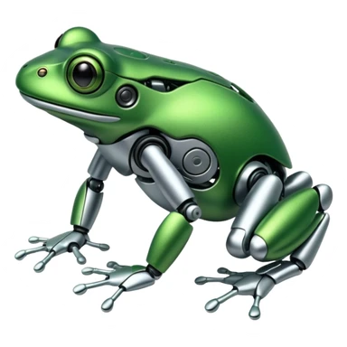 robotic frog sticker