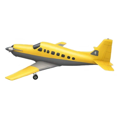 A Real  yellow plane aside sticker