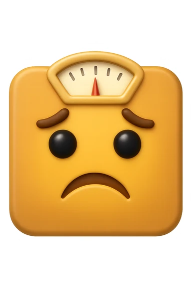 EMOJI STILE IPHONE DI UNA BILANCIA PESA PERSONE IN 3D  sticker