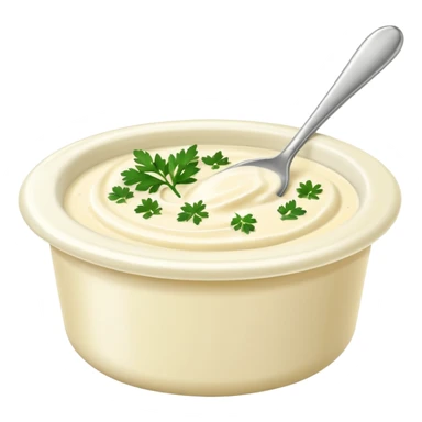 cream cheese dipping sauce with chopped coriander sticker