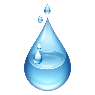 a droplet going down to a droplet and then another droplet and then two others cascading out from the middle droplet sticker