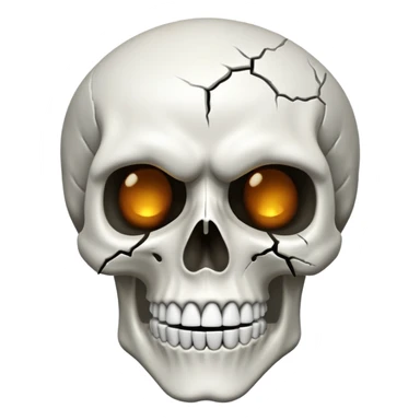 Skull in eternal anguish and pain  sticker