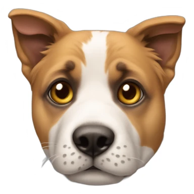 Chien qui fais un câlin a un chat sticker