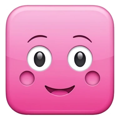 pink simple plan square sticker