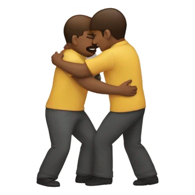two gay men hugging sticker