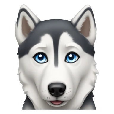 Husky with blue eyes sticker