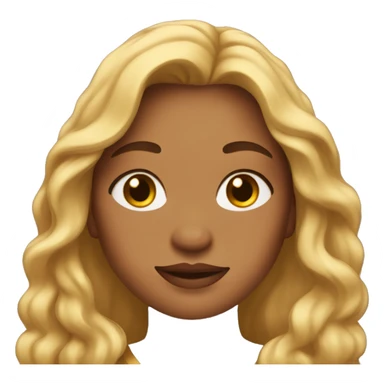 A woman with golden long hair, freckles on her face, and a plus-size build. sticker