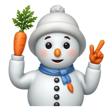 snowman scientist flipping me off sticker