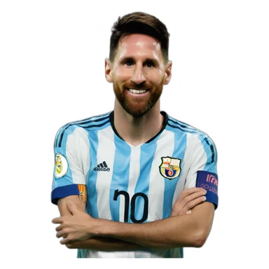 Messi With mahrez sticker